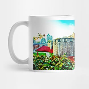 Tower of London Red Poppies UK Mug